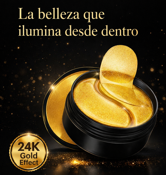 Parches de Oro 24K para Ojos – 60 Pcs ✨👁️