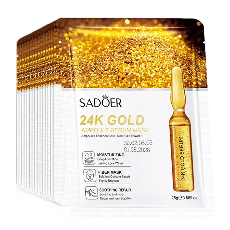 Mascarilla Facial de Oro 24K | Hidratación y Reafirmación para una Piel Radiante