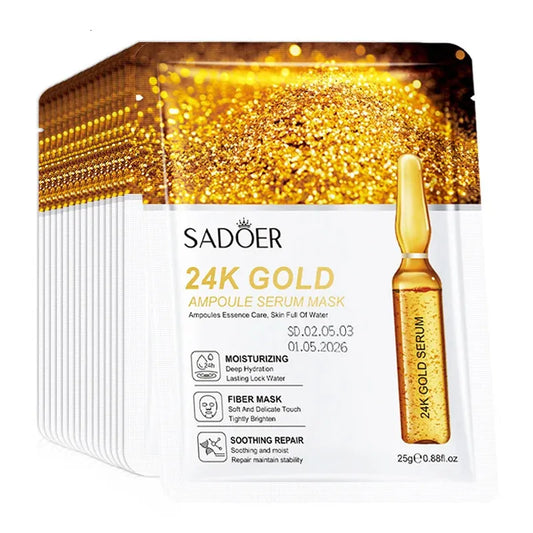 Mascarilla Facial de Oro 24K | Hidratación y Reafirmación para una Piel Radiante