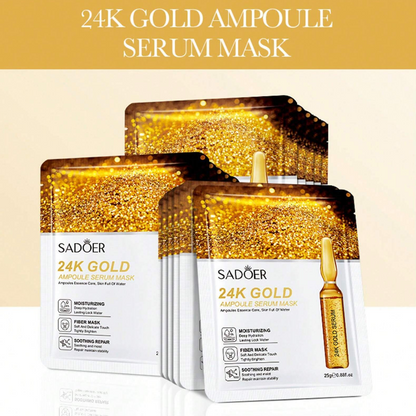 Mascarilla Facial de Oro 24K | Hidratación y Reafirmación para una Piel Radiante